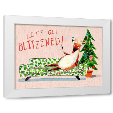 Get Bliztened II White Modern Wood Framed Art Print by Parker, Jennifer Paxton