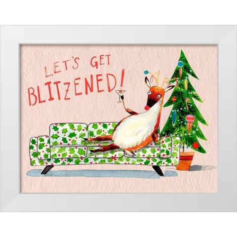 Get Bliztened II White Modern Wood Framed Art Print by Parker, Jennifer Paxton