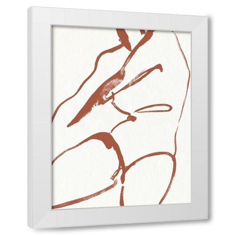 Curves II White Modern Wood Framed Art Print by Parker, Jennifer Paxton