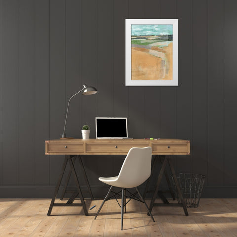 Cubed Prairie I White Modern Wood Framed Art Print by Parker, Jennifer Paxton