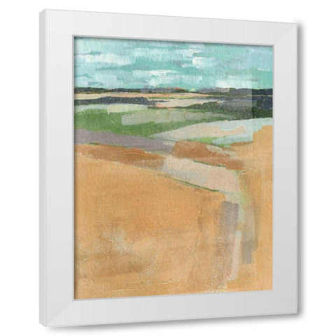 Cubed Prairie I White Modern Wood Framed Art Print by Parker, Jennifer Paxton