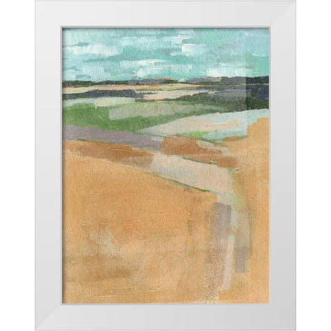 Cubed Prairie I White Modern Wood Framed Art Print by Parker, Jennifer Paxton