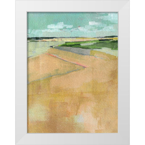 Cubed Prairie II White Modern Wood Framed Art Print by Parker, Jennifer Paxton