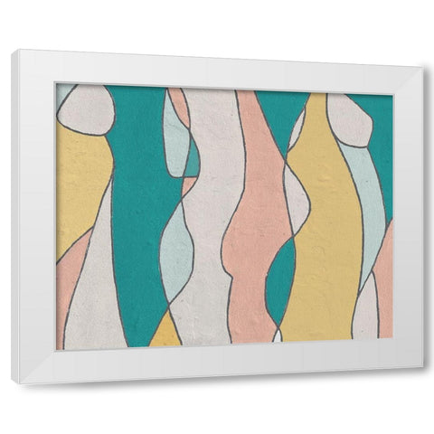 Hidden Figures II White Modern Wood Framed Art Print by Saunders, Alonzo