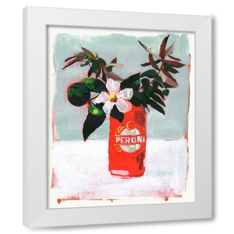Centerpiece II White Modern Wood Framed Art Print by Parker, Jennifer Paxton