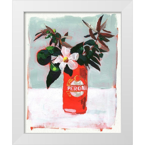 Centerpiece II White Modern Wood Framed Art Print by Parker, Jennifer Paxton