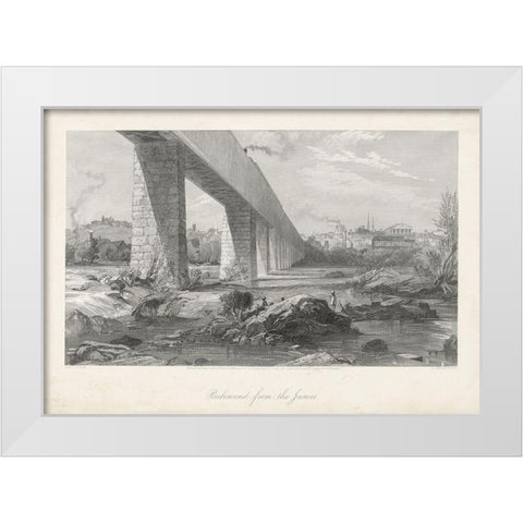 Richmond from the James White Modern Wood Framed Art Print by Bryant, William Cullen