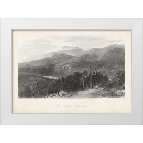 The Smoky Mountains White Modern Wood Framed Art Print by Bryant, William Cullen