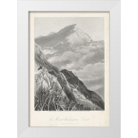 The Mount Washington Road White Modern Wood Framed Art Print by Bryant, William Cullen