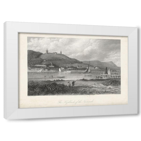 The Highlands of the Neversink White Modern Wood Framed Art Print by Bryant, William Cullen