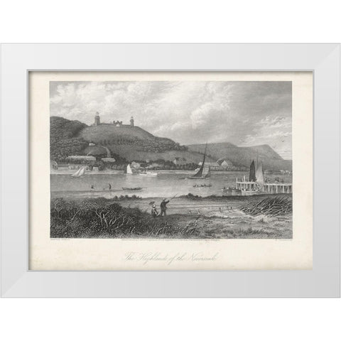 The Highlands of the Neversink White Modern Wood Framed Art Print by Bryant, William Cullen
