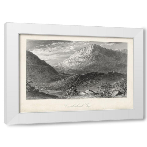 Cumberland Gap White Modern Wood Framed Art Print by Bryant, William Cullen