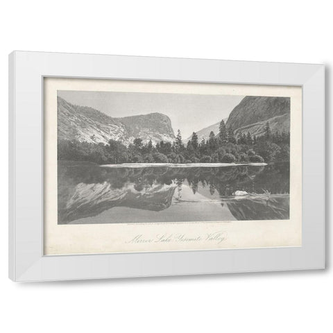 Mirror Lake-Yosemite Valley White Modern Wood Framed Art Print by Bryant, William Cullen