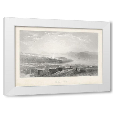 Golden Gate White Modern Wood Framed Art Print by Bryant, William Cullen