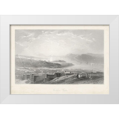 Golden Gate White Modern Wood Framed Art Print by Bryant, William Cullen