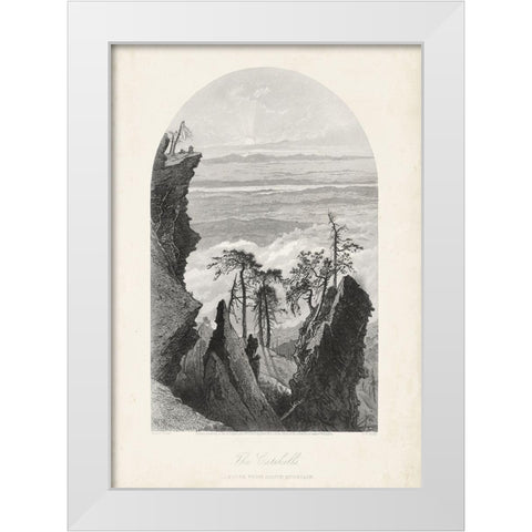 The Catskills White Modern Wood Framed Art Print by Bryant, William Cullen