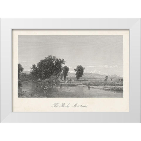 The Rocky Mountains White Modern Wood Framed Art Print by Bryant, William Cullen