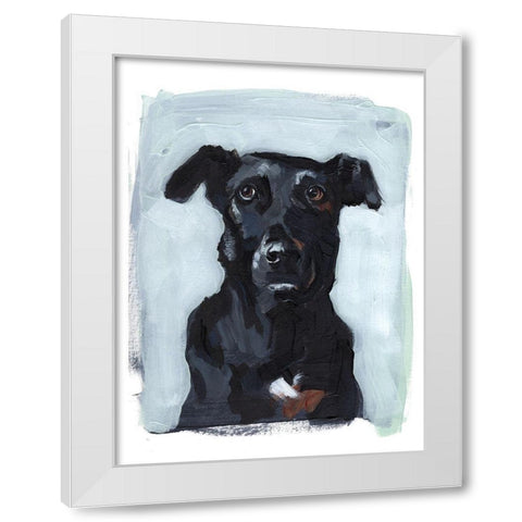 Bestie Portrait I White Modern Wood Framed Art Print by Parker, Jennifer Paxton
