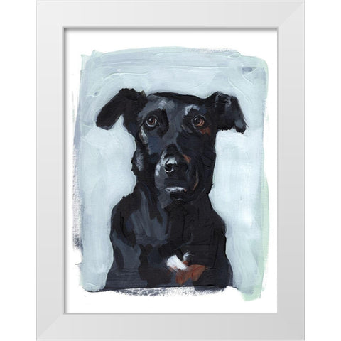 Bestie Portrait I White Modern Wood Framed Art Print by Parker, Jennifer Paxton
