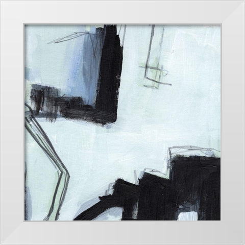 Fractal Sky I White Modern Wood Framed Art Print by Parker, Jennifer Paxton