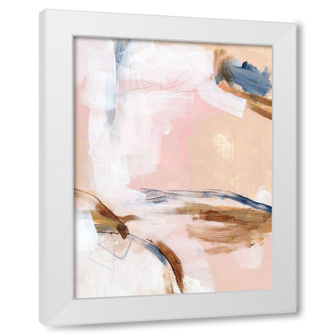 Salt Flat Tracks I White Modern Wood Framed Art Print by Parker, Jennifer Paxton
