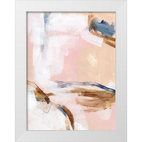 Salt Flat Tracks I White Modern Wood Framed Art Print by Parker, Jennifer Paxton