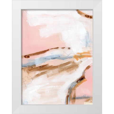 Salt Flat Tracks II White Modern Wood Framed Art Print by Parker, Jennifer Paxton
