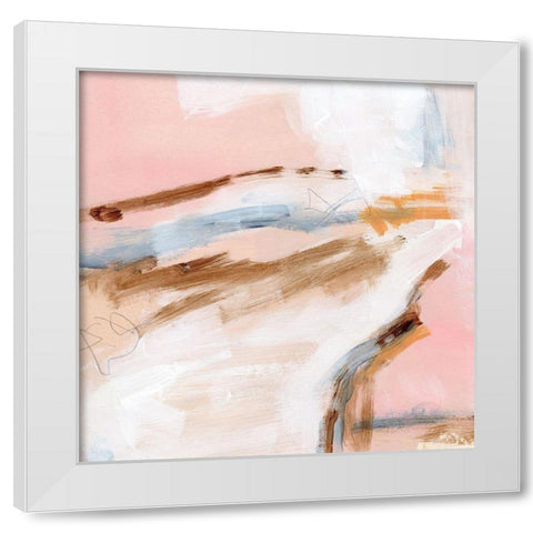 Salt Flat Tracks III White Modern Wood Framed Art Print by Parker, Jennifer Paxton
