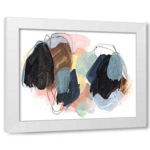 Boulders I White Modern Wood Framed Art Print by Parker, Jennifer Paxton