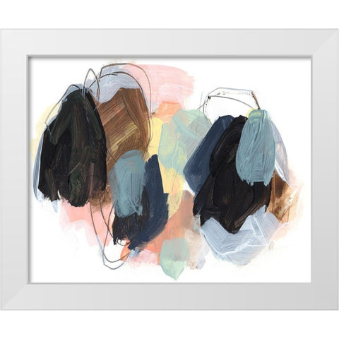 Boulders I White Modern Wood Framed Art Print by Parker, Jennifer Paxton