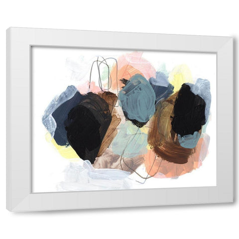 Boulders II White Modern Wood Framed Art Print by Parker, Jennifer Paxton