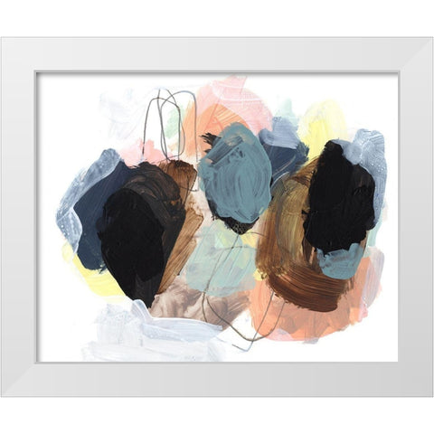 Boulders II White Modern Wood Framed Art Print by Parker, Jennifer Paxton