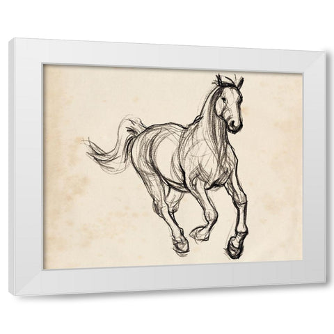 Gestural Apaloosa II White Modern Wood Framed Art Print by Parker, Jennifer Paxton