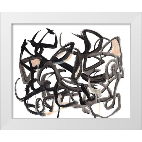 Which Way I White Modern Wood Framed Art Print by Parker, Jennifer Paxton