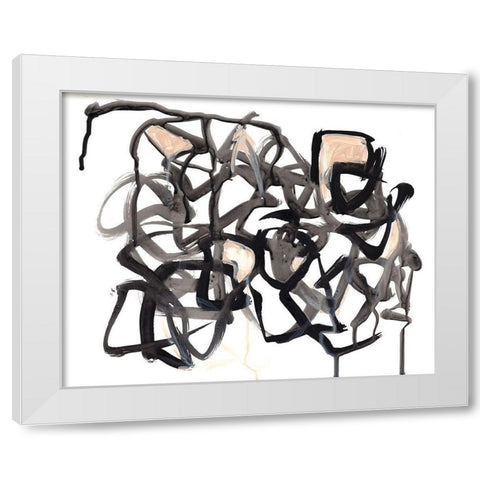 Which Way II White Modern Wood Framed Art Print by Parker, Jennifer Paxton