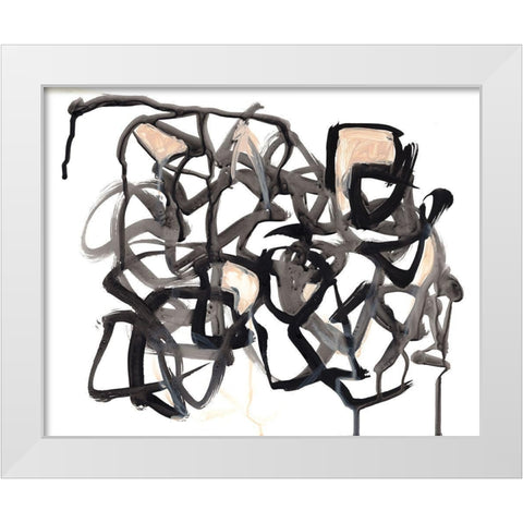 Which Way II White Modern Wood Framed Art Print by Parker, Jennifer Paxton