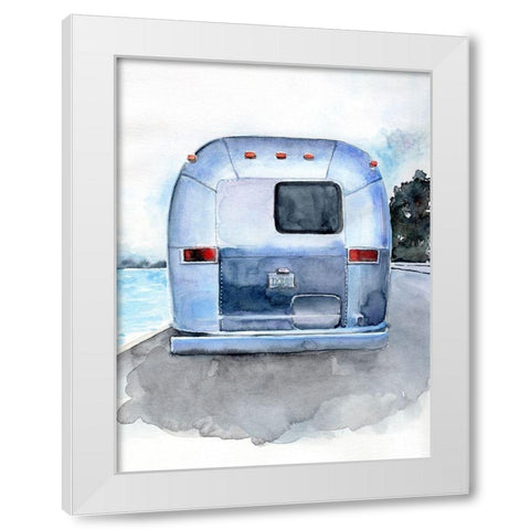 Rear Window I White Modern Wood Framed Art Print by Parker, Jennifer Paxton
