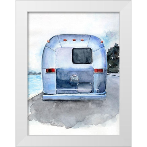 Rear Window I White Modern Wood Framed Art Print by Parker, Jennifer Paxton