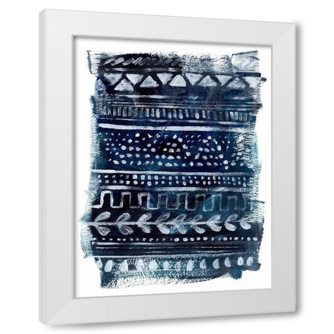 Drybrush Loom I White Modern Wood Framed Art Print by Parker, Jennifer Paxton