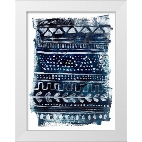 Drybrush Loom I White Modern Wood Framed Art Print by Parker, Jennifer Paxton