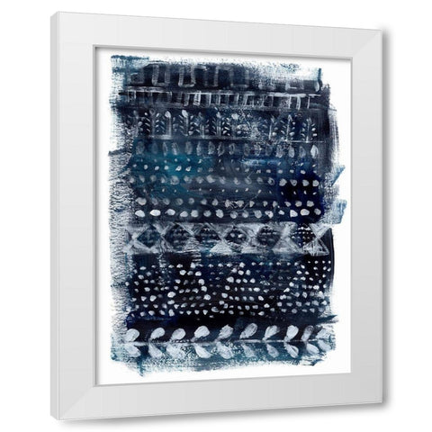 Drybrush Loom II White Modern Wood Framed Art Print by Parker, Jennifer Paxton