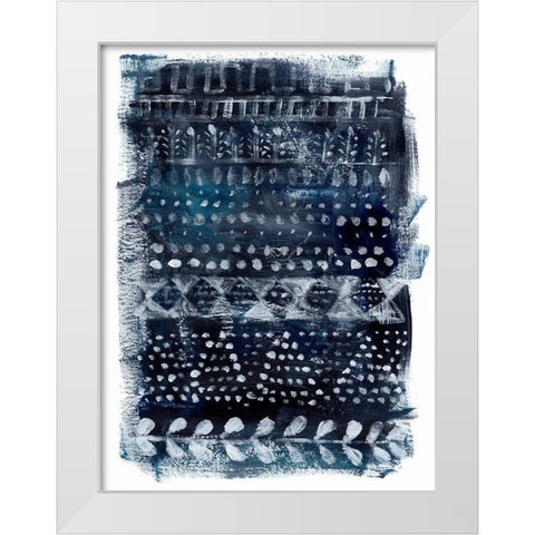 Drybrush Loom II White Modern Wood Framed Art Print by Parker, Jennifer Paxton
