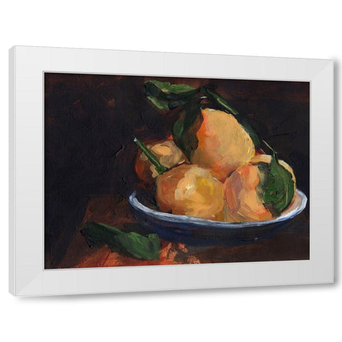 Fruit Plate I White Modern Wood Framed Art Print by Parker, Jennifer Paxton