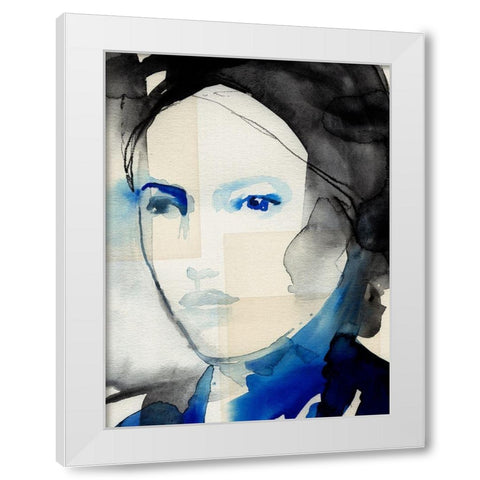 Tildas Gaze II White Modern Wood Framed Art Print by Parker, Jennifer Paxton