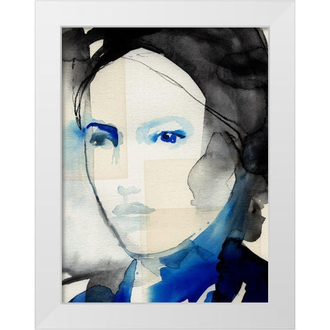 Tildas Gaze II White Modern Wood Framed Art Print by Parker, Jennifer Paxton