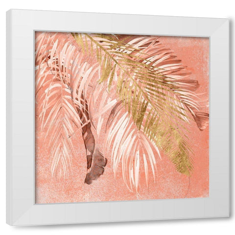 Golden Palms II White Modern Wood Framed Art Print by Parker, Jennifer Paxton