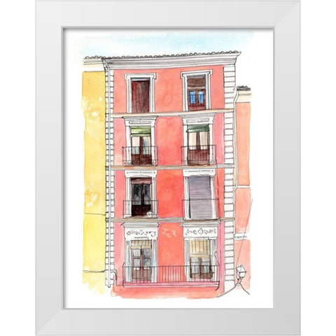 Settling In I White Modern Wood Framed Art Print by Parker, Jennifer Paxton