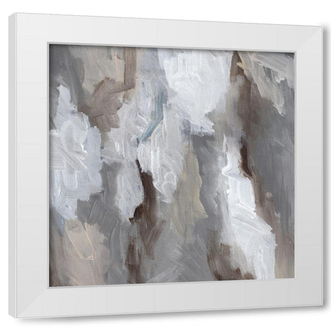 Cloudy Shapes I White Modern Wood Framed Art Print by Parker, Jennifer Paxton