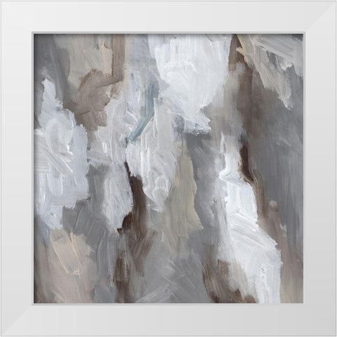 Cloudy Shapes I White Modern Wood Framed Art Print by Parker, Jennifer Paxton