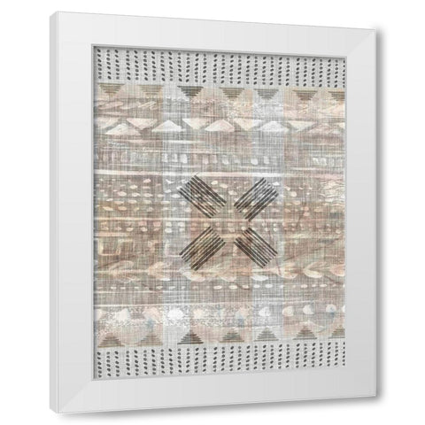 Traders Tapestry III White Modern Wood Framed Art Print by Parker, Jennifer Paxton